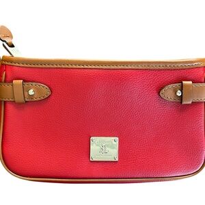 Lauren Ralph Lauren Red Leather Crossbody Bag